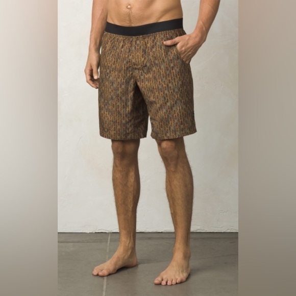 Prana Mojo Shorts Bronze Arrowhead Printed 9” - Picture 1 of 8